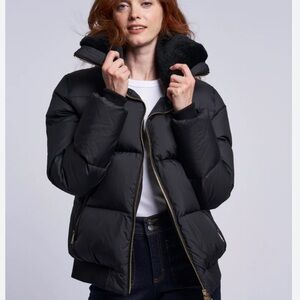 Blue Duck 441 Down And Genuine Shearling Bomber Retail Price $750